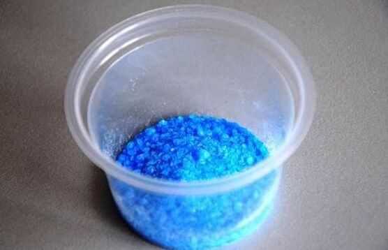 Copper sulfate for the preparation of products eliminating fungal infections