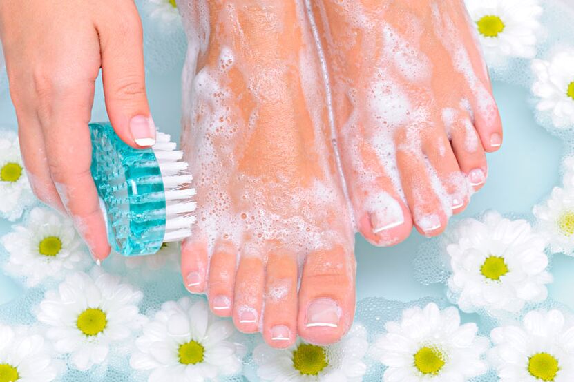 Regular foot washing is an excellent prevention against nail fungus.